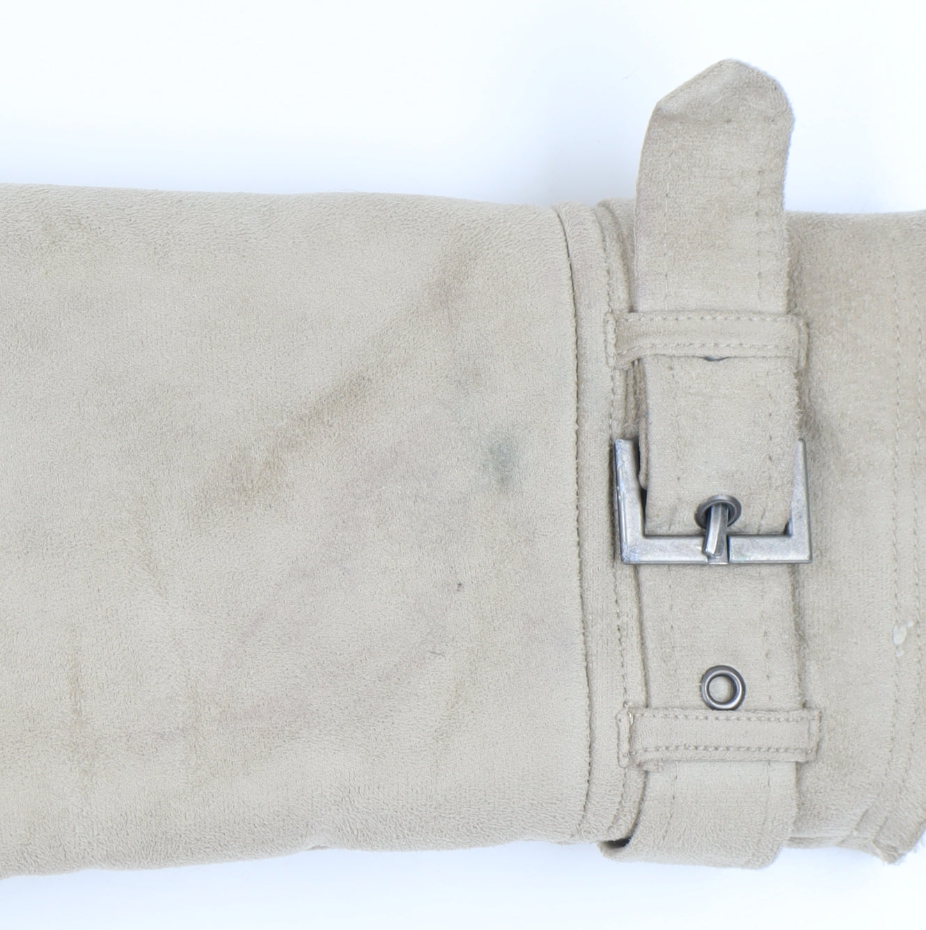 H&M Women's Beige Biker Jacket Size 8 Casual Autumn