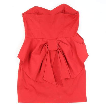 Oasis Women's Red Peplum Cocktail Dress Size 12