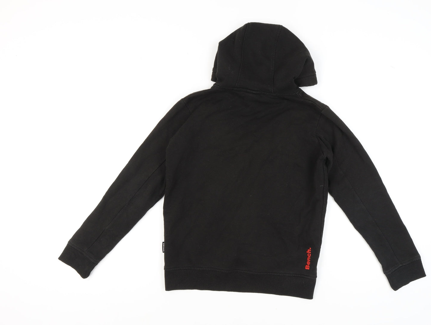 Bench Boys Black Hoodie, 11-12 Years, Pullover Style