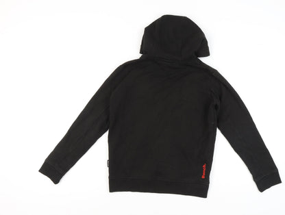 Bench Boys Black Hoodie, 11-12 Years, Pullover Style