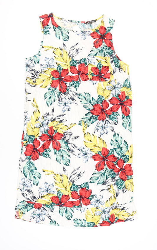 Bonmarché Women's Floral Shift Dress, Size 14, Multicoloured