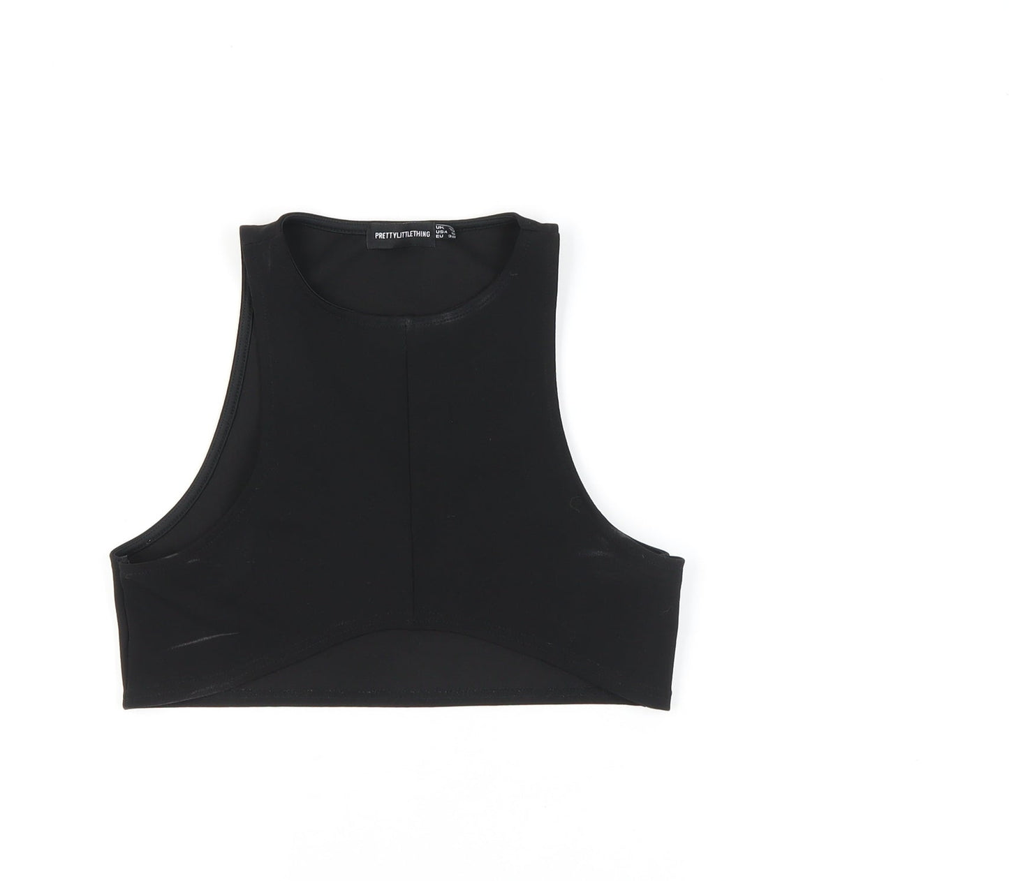 PRETTYLITTLETHING Women's Black Slim Tank UK 10, Casual Summer