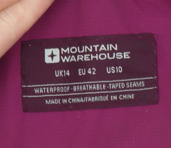 Womens UK Size 14 Mountain Warehouse Purple 3-in-1 Jacket