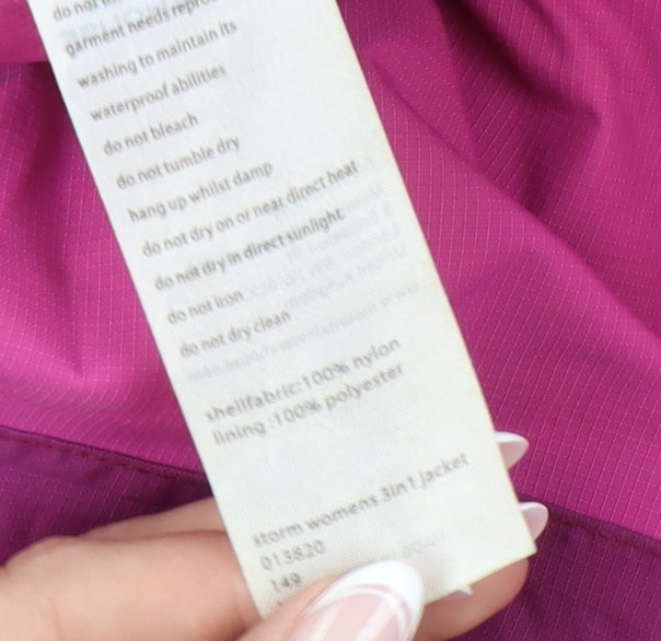 Womens UK Size 14 Mountain Warehouse Purple 3-in-1 Jacket
