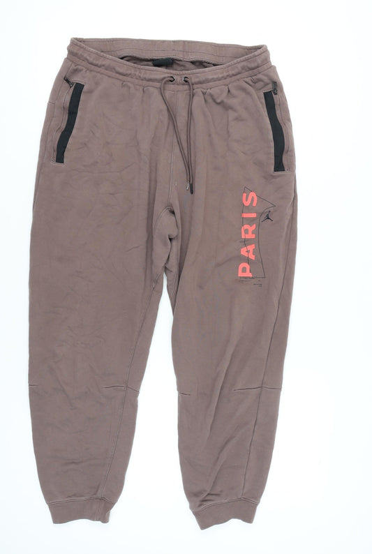 Jordan Men's Brown XL Jogger Trousers, Casual