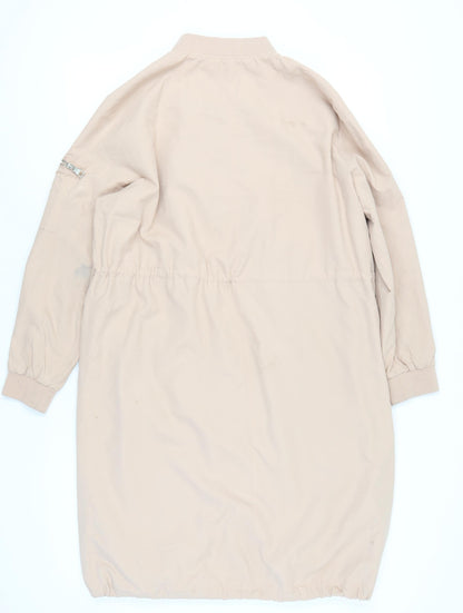 Next Women's Beige Long Jacket, Size 14, Petites