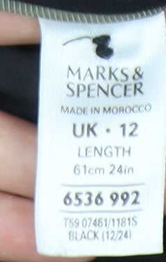 Marks and Spencer Women's Black Pencil Skirt Size 12