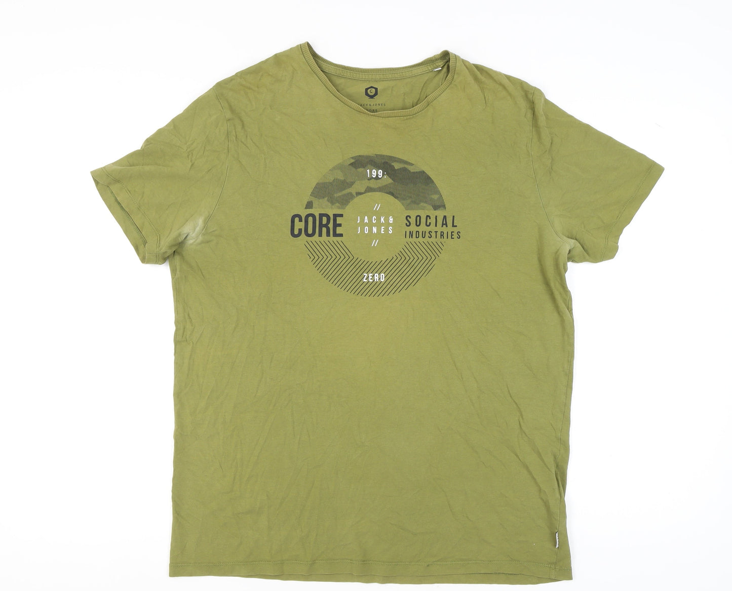 Mens UK Size XL JACK & JONES Green  T-Shirt