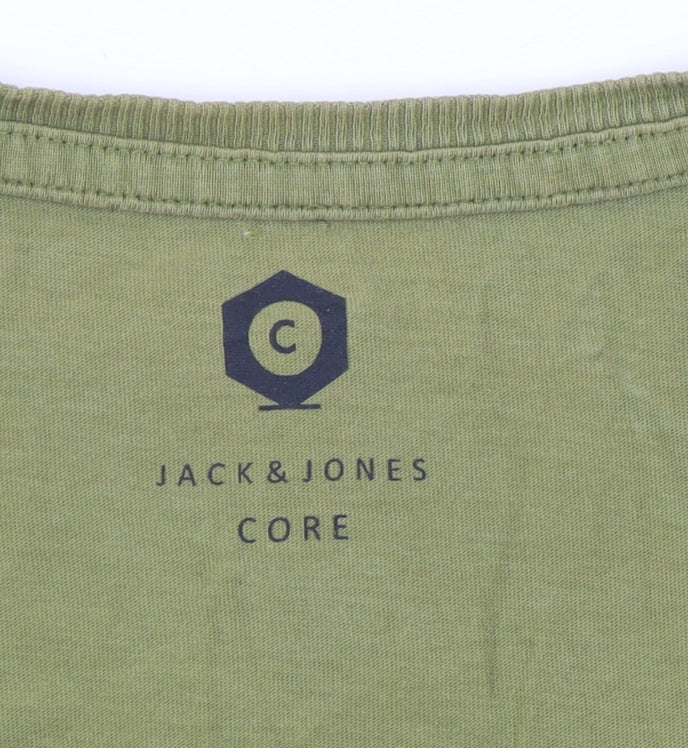 Mens UK Size XL JACK & JONES Green  T-Shirt