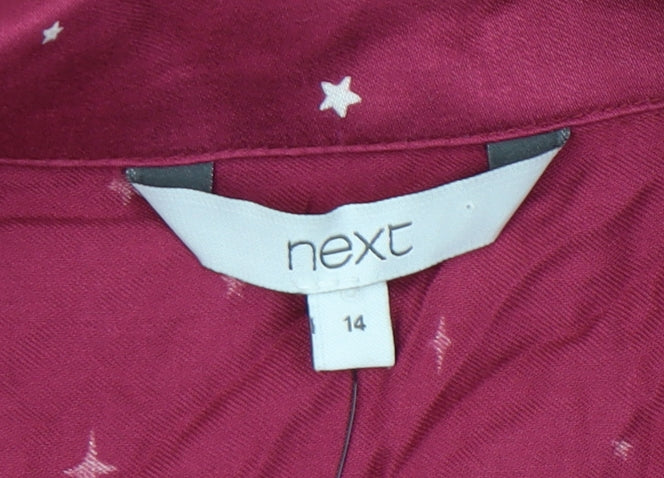 Next Women's Red Star Shirt Dress Size 14