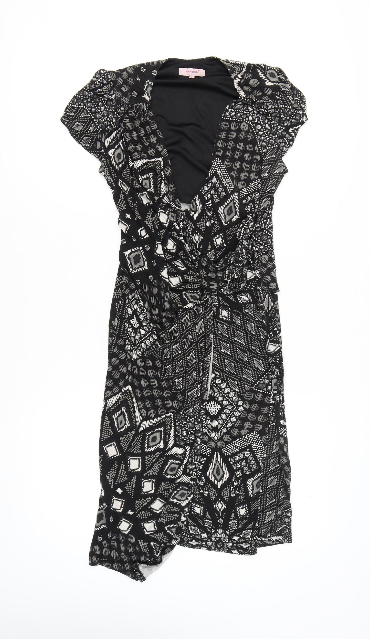 Marks and Spencer Women's Black Wrap Dress Size 12