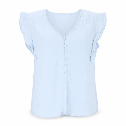 Womens UK Size M Monsoon Blue Basic Blouse