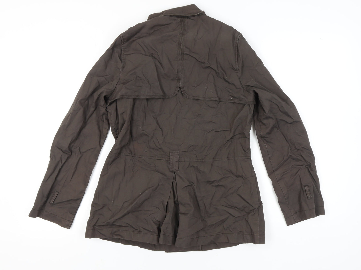 Womens UK Size 8 Marks and Spencer Brown Trench Coat