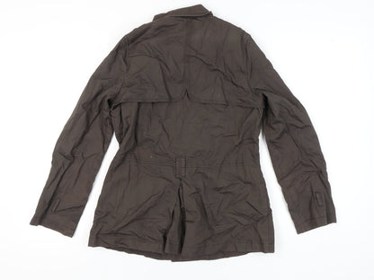 Womens UK Size 8 Marks and Spencer Brown Trench Coat