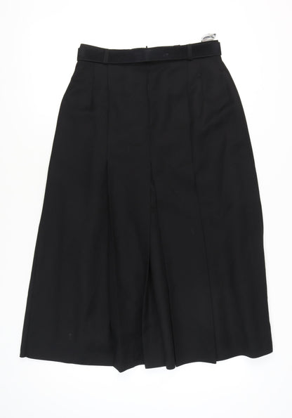 Gerry Weber Women's Black Midi Pleated Skirt Size 10