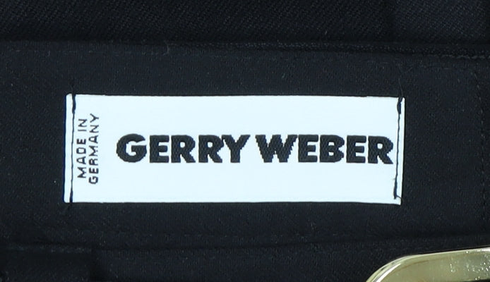 Gerry Weber Women's Black Midi Pleated Skirt Size 10