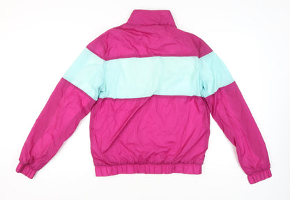 American Apparel Men's Pink Blue Windbreaker Jacket M