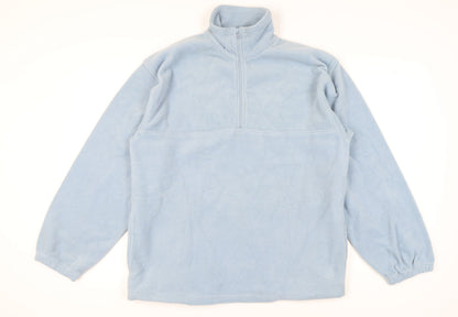 Mens UK Size L Hawkshead Blue Henley Sweatshirt