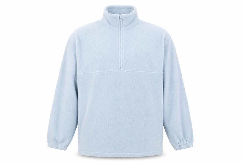 Mens UK Size L Hawkshead Blue Henley Sweatshirt
