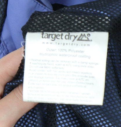 Mens UK Size S Target Dry Blue Rain Coat