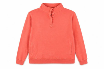 Seasalt Cornwall Women's Red Henley Sweatshirt Size 16