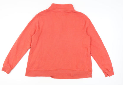 Seasalt Cornwall Women's Red Henley Sweatshirt Size 16