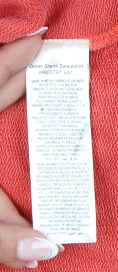 Seasalt Cornwall Women's Red Henley Sweatshirt Size 16