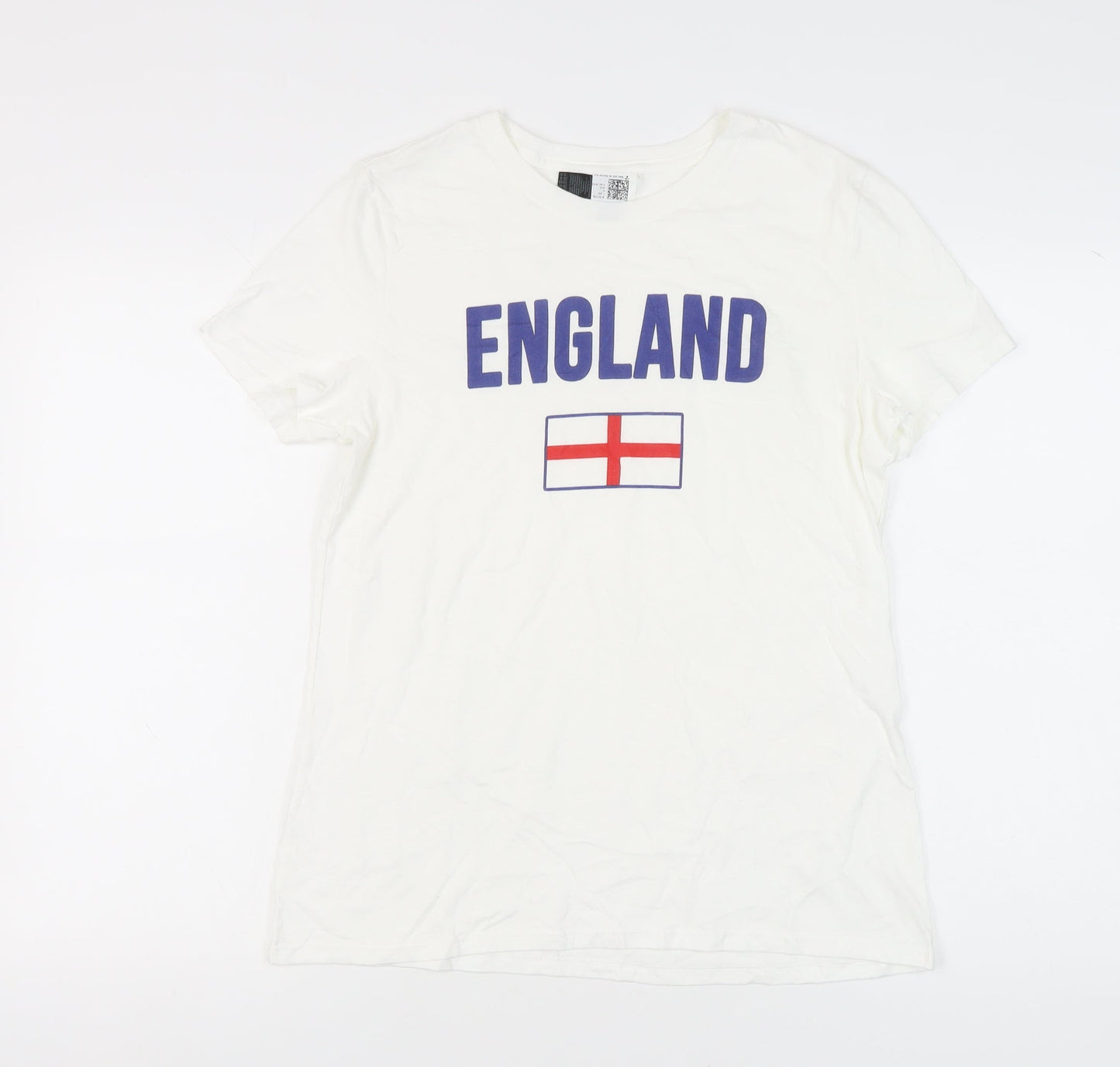 Unisex Adults UK Size M Gildan White  T-Shirt