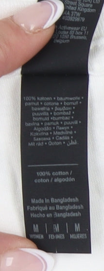 Unisex Adults UK Size M Gildan White  T-Shirt