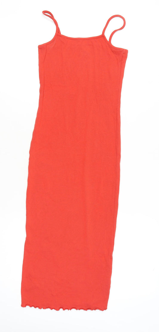 Collusion Women's Red Slip Dress Size 10