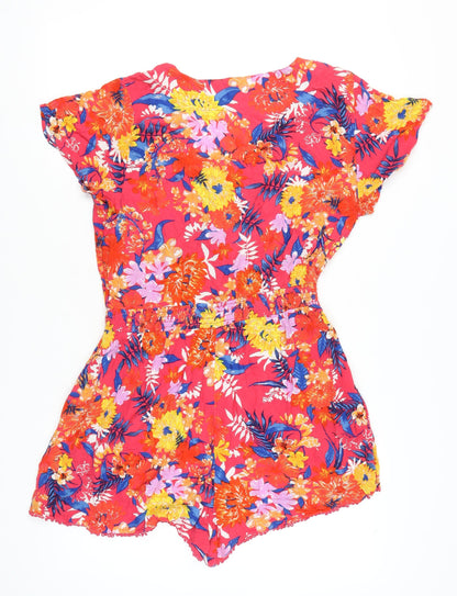 Superdry Women's Multicoloured Floral Playsuit Size 12