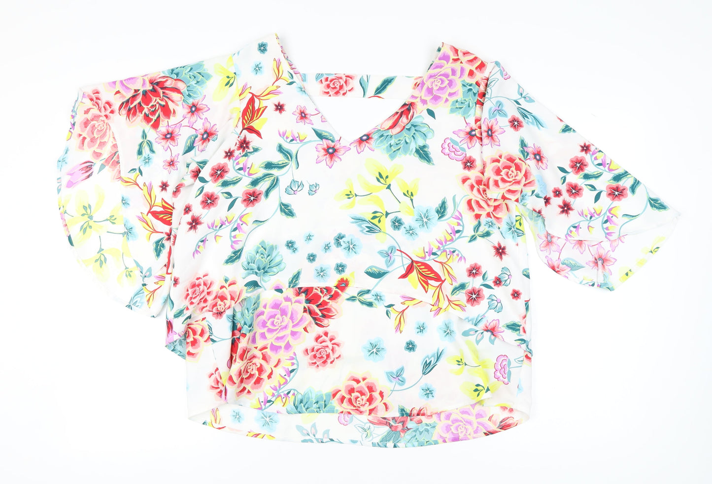 Womens UK Size 16 Marks and Spencer Multicoloured Basic Blouse