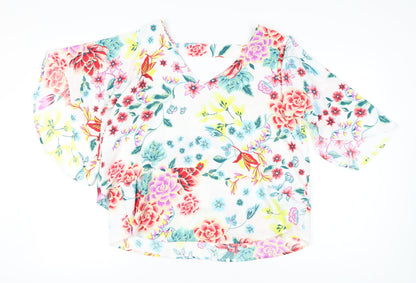 Womens UK Size 16 Marks and Spencer Multicoloured Basic Blouse