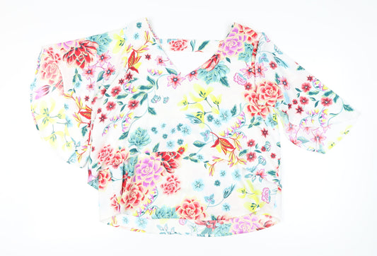 Womens UK Size 16 Marks and Spencer Multicoloured Basic Blouse