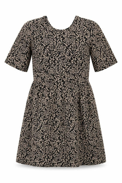 Cooperative Women's Black Floral V-Neck Dress M