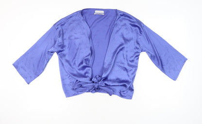 Womens UK Size S Urban Outfitters Blue Kimono Blouse