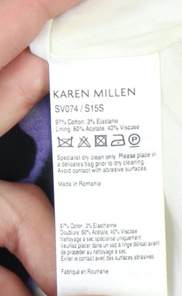 Karen Millen Women's Multi Floral Skirt Size 10