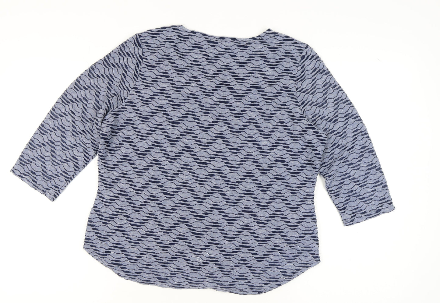 Womens UK Size 16 Marks and Spencer Blue Basic T-Shirt