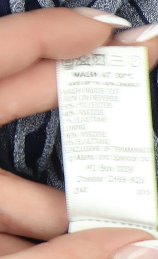 Womens UK Size 16 Marks and Spencer Blue Basic T-Shirt
