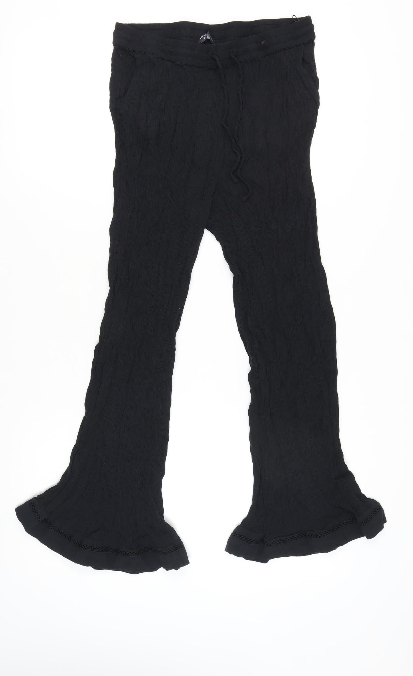 Womens UK Size 14 Marks and Spencer  Flared Black Trousers