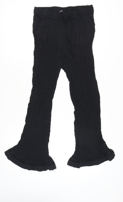 Womens UK Size 14 Marks and Spencer  Flared Black Trousers