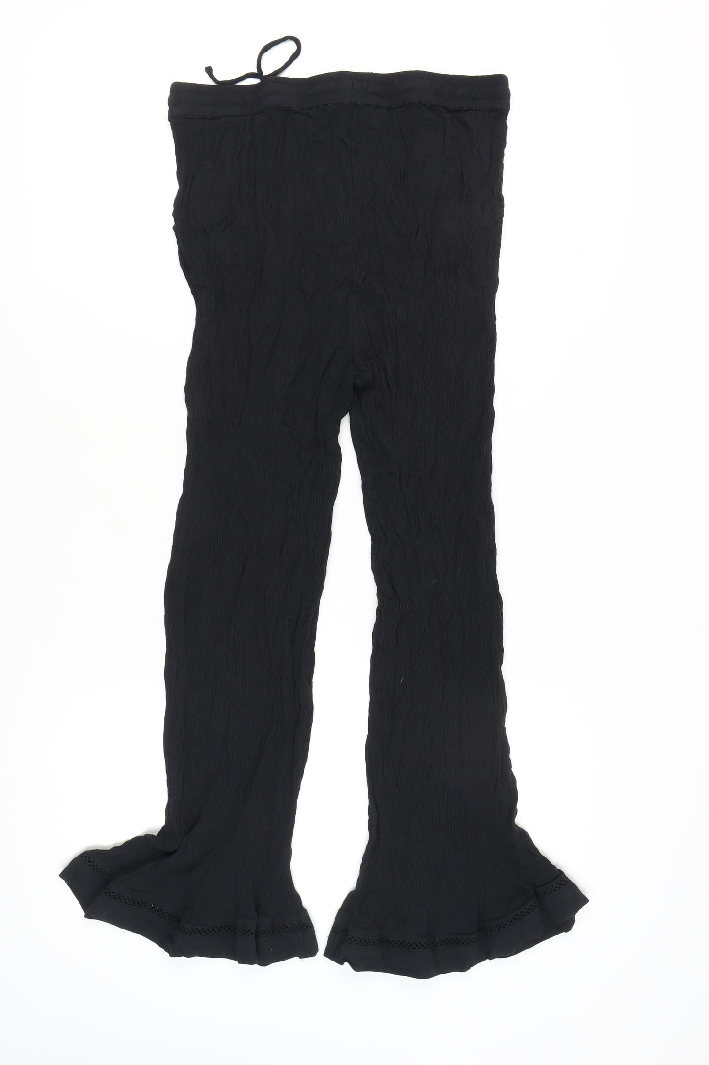 Womens UK Size 14 Marks and Spencer  Flared Black Trousers