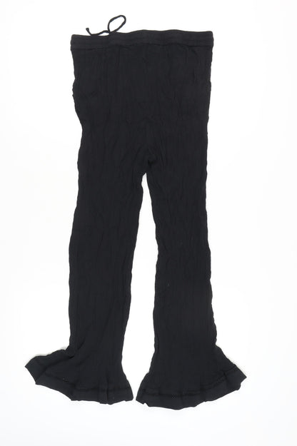Womens UK Size 14 Marks and Spencer  Flared Black Trousers
