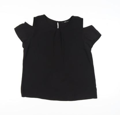 Womens UK Size 16 Oasis Black Basic Blouse