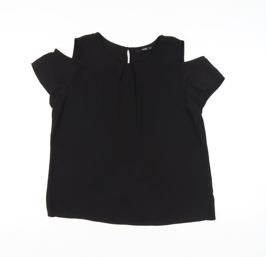 Womens UK Size 16 Oasis Black Basic Blouse