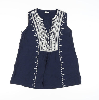 Womens UK Size 12 Monsoon Blue Basic Tank