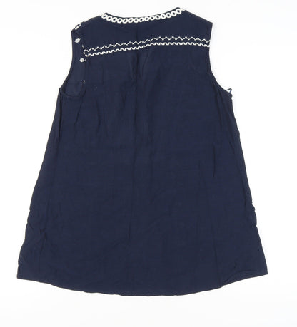 Womens UK Size 12 Monsoon Blue Basic Tank