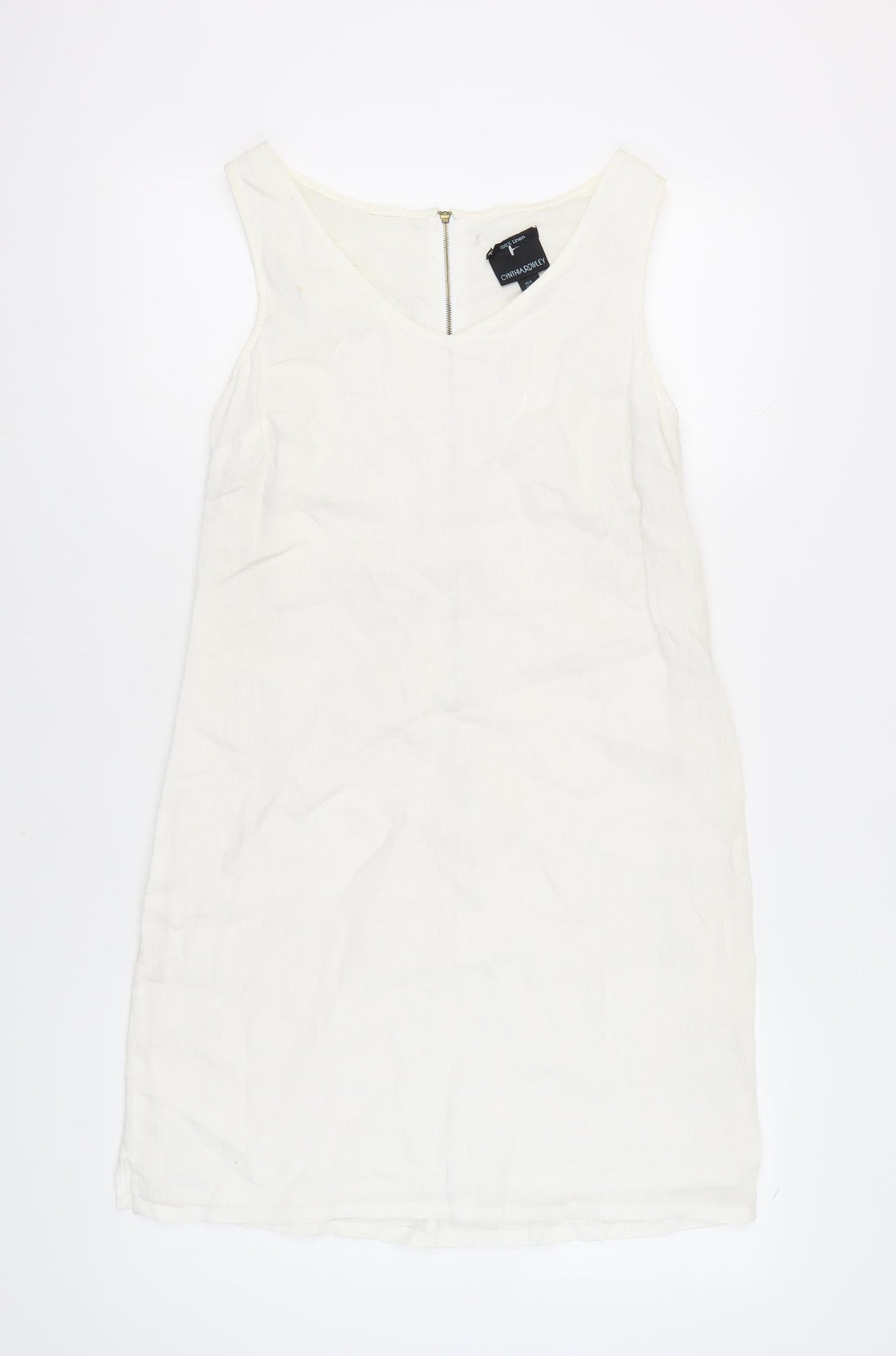 Cynthia Rowley Women’s White Sleeveless Dress Size 12