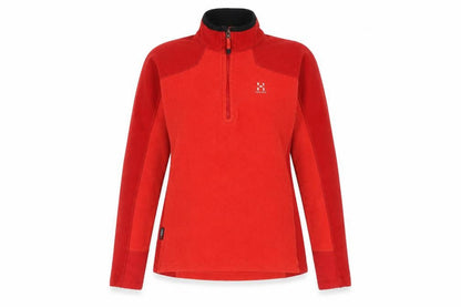 Haglöfs Women's Red Henley Fleece Sweatshirt M