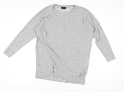 Topshop Women's Grey Sweatshirt, Size 10, Crew Neck